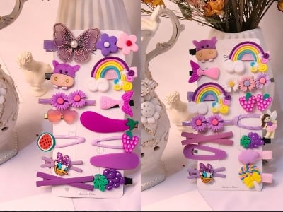 Picture of 14Pcs Baby Girl Hair Clip Set Hair Accessories