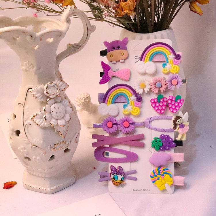 Picture of 14Pcs Baby Girl Hair Clip Set Hair Accessories