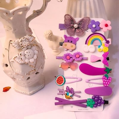 Picture of 14Pcs Baby Girl Hair Clip Set Hair Accessories