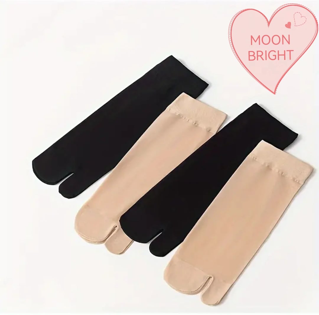 Picture of Two Finger winter Socks Japanese Style Socks black and skin colour 1 pair
