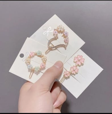 Picture of Classic fashion Style Flower Lock Hair Clip Pin Hair Accessories set For Women And Girls - Multicolor