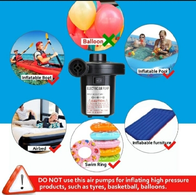 Picture of Electric Air Pumper for Inflatable Furniture - Black