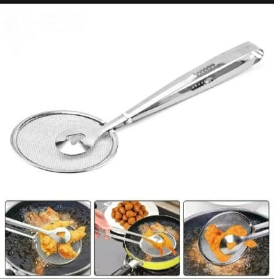 Picture of Stainless Steel Net Folder Oil Drain Food Clip Strainer