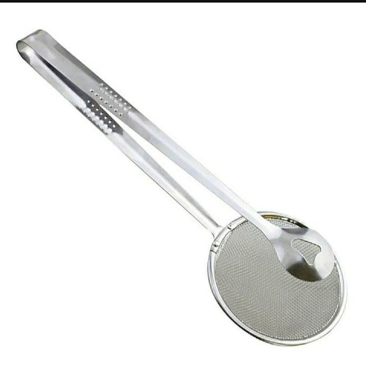 Picture of Stainless Steel Net Folder Oil Drain Food Clip Strainer