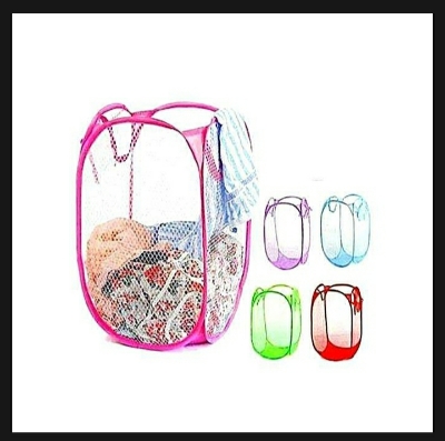 Picture of Foldable Pop Up Dirty Clothes Storage Baby Bag - Multicolor