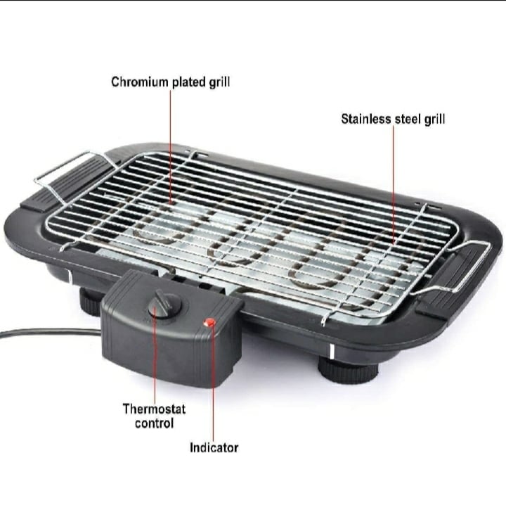 Picture of Electric BBQ Grill Machine - Black - Black