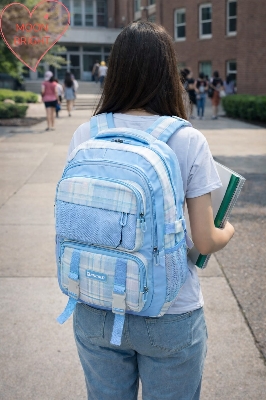 Picture of Schoolbag Female Cute Hello Kitty Bag Girl Children Spine-Protective Backpack School Backpack