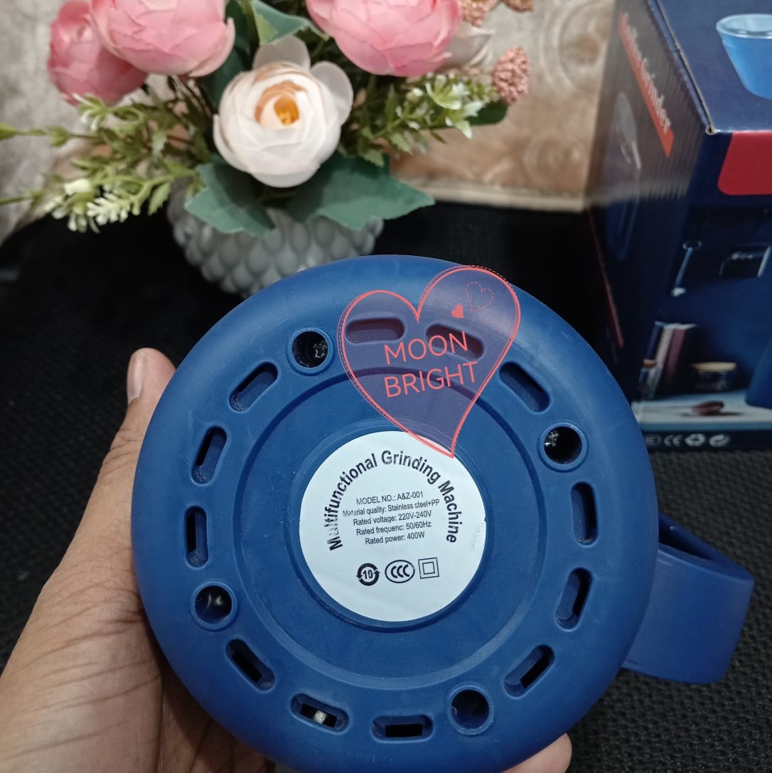 Picture of Spice Grinder, coffee Grinder Stainless Steel Electric Spice Grinder Smart Electric Grinder Machine 400 Watt - Blue
