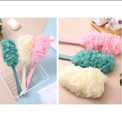 Picture of Men's and Women's Long Handle Body Bath Brush Luxurious Back Scrubber - Multicolor