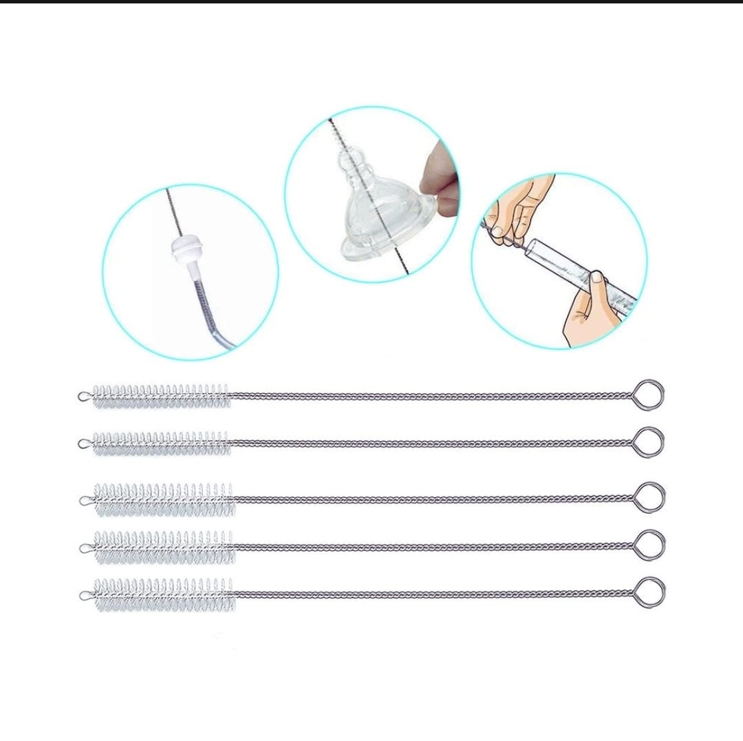Picture of Stainless Steel Straw Cleaning Brush Narrow Pipe Cleaner