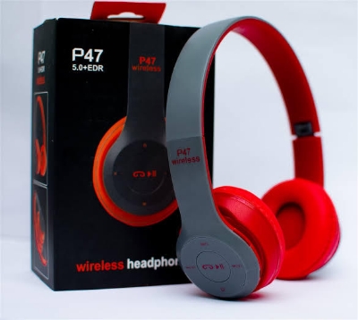 Picture of P47 Foldable Wireless Bluetooth Headphones with Stereo Sound and Headband Design