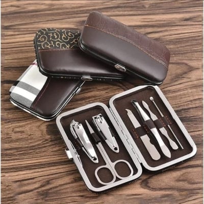 Picture of Professional 7Pcs Carbon Steel Nail cutter set With Box - Multicolor