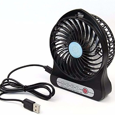 Picture of Portable Handheld Mini Rechargeable Mini Fan Desk Creative Hand Dream Fan 3 Speed 1200Mah Battery 5V Micro Usb Charging Port For Home Office Outdoor Reading Table - Charger Fan
