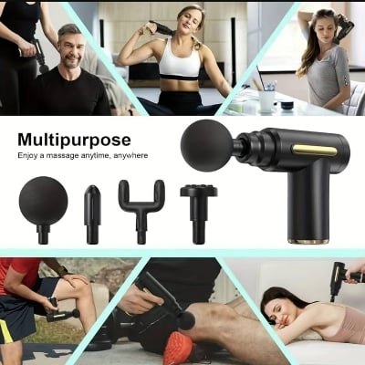 Picture of Portable mini massager deep tissue Therapy to relieve muscle soreness, used for athletes, percussion muscle massager and back massager - Multicolor