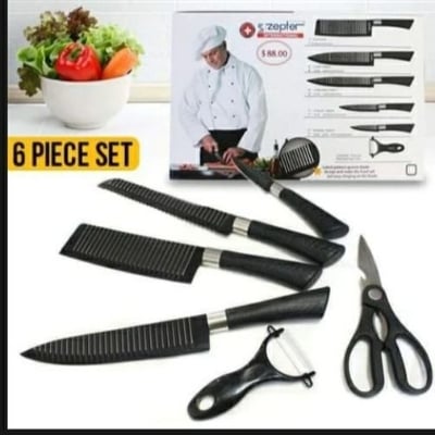 Picture of Kitchen tools Zepter 6 Pcs Set Coating Stainless Steel - Black