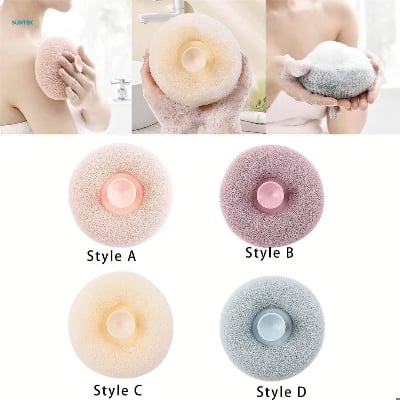 Picture of shower puff pure bath pouf luxurious exfoliation sponge for smooth skin (1 Pcs)