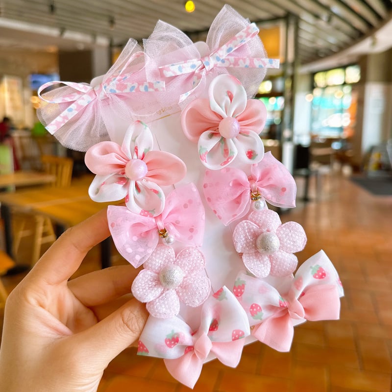 Picture of Dress Matching 10 Piece 1 Set Fabric hairpin Set
