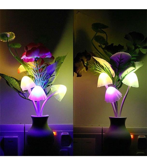 Picture of LED Sensor Dream Mushroom Night Light Lamp - Multi-Color
