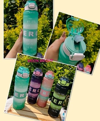 Picture of Gradient Sports Water Bottle BPA Free Large Capacity Portable Cilmbing Water Mug Tritan Plastic Bottle 1000ml