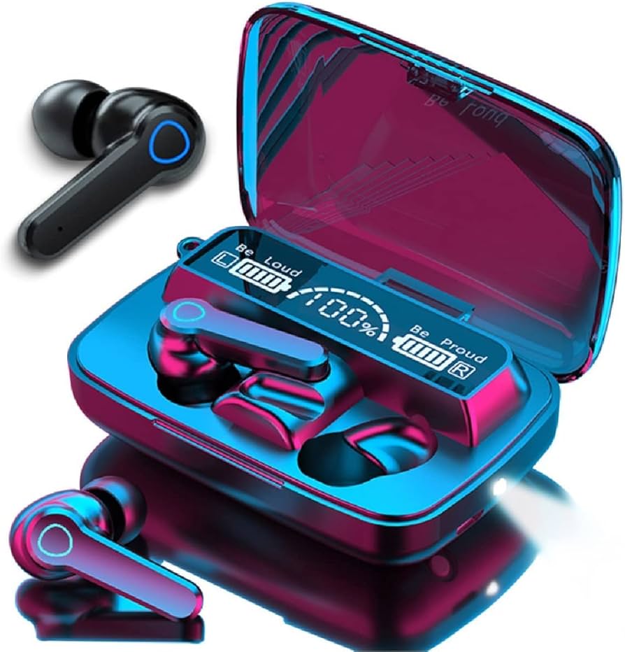 Picture of M19 TWS digital display bluetooth headset/with flashlight Earbuds TWS Earphone Touch Control Wireless Bluetooth 5.1 Headphones With Microphone Good effect and easy to use