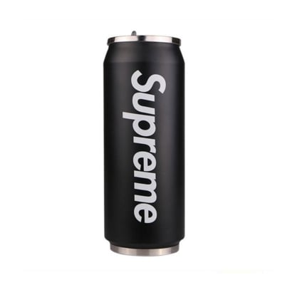 Picture of 500ml stainless steel Vacuum Supreme Cans Unique Design Water Bottle - Black