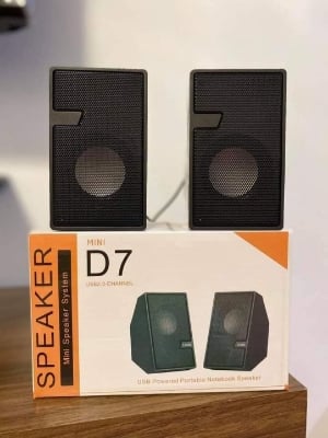 Picture of D7 Mini Multimedia Speaker Wired USB 2.0 Black