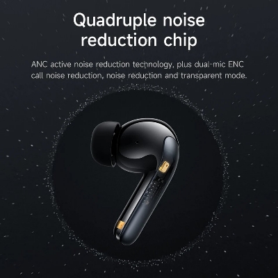 Picture of Hoco EQ5 Dual Mic ANC Plush ENC Bluetooth 5.3 Wireless Earbuds