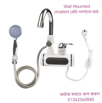 Picture of Wall Mounted Hot Water Tap / Instant Water Heater with led Display Powerful & Safe