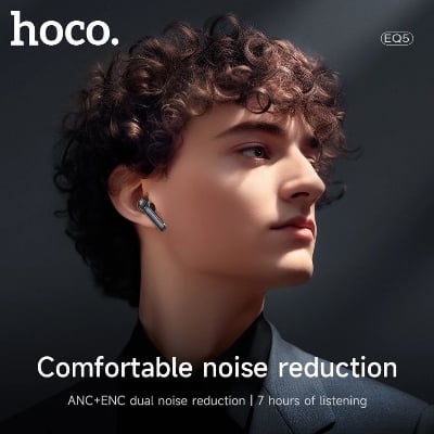 Picture of Hoco EQ5 Dual Mic ANC Plush ENC Bluetooth 5.3 Wireless Earbuds