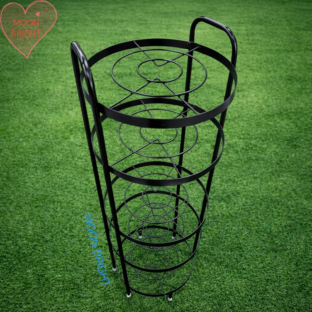 Picture of 5 Layer Metal Kitchen Pot Stand Rack Pan Rack Organizer - Black