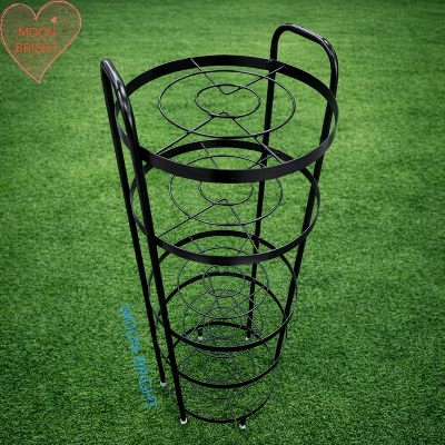 Picture of 5 Layer Metal Kitchen Pot Stand Rack Pan Rack Organizer - Black