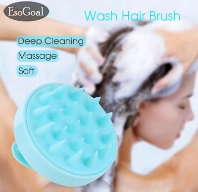 Picture of Hair Scalp Massager Shampoo Brush with Soft Silicone Bristles - Multicolor