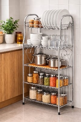 Picture of Premium Stainless Steel (ss) 5Layer Kitchen Dish Rack