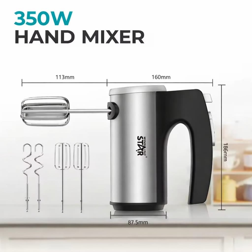 Picture of 5-Speed Multi-Functional Household Electric Hand Mixer - Multicolor