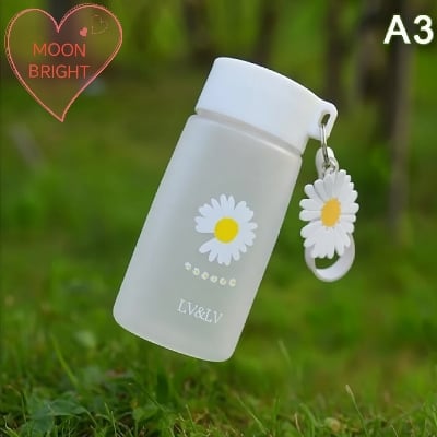 Picture of 450ml Plastic Water Bottles Daisy Bottle Outdoor Sports Water Cup Water Mug Student Portable Mug