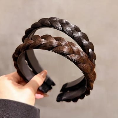 Picture of Braid Hair bands Headbands Anti-Slip Headpiece Bath Twist Korean Hairbands Hair Hoop Women Simple Style
