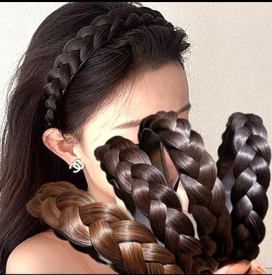 Picture of Braid Hair bands Headbands Anti-Slip Headpiece Bath Twist Korean Hairbands Hair Hoop Women Simple Style