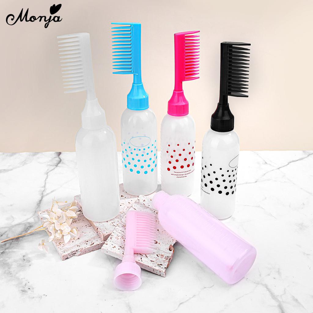 Picture of Multi-functional Hair Dyeing Treatment Oil Cream Shampoo Bottle Oil Coloring Dispensing Applicator Brush Tip Bottle