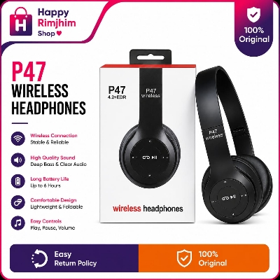 Picture of Premium Quality - P47 Wireless Bluetooth Headphone - 4 colour - Headphone - Signifying Quality - Simple to Use