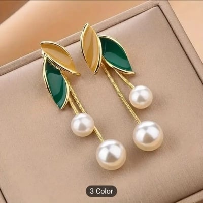 Picture of Trendsetter -Leaf Exquisite Jewelry Lightweight Long Lasting Ear Studs for Dating 1 Pair Women Stud Earrings- Inventive Choice