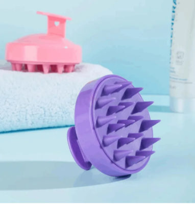 Picture of Hair Wash Brush Hair Scalp Massage Brush Silicone Head Anti Dandruff Shampoo Haircare Massager Combs
