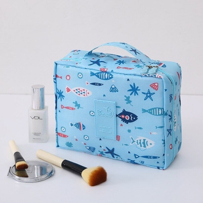 Picture of Waterproof Makeup organizer bag Multifunction Makeup Storage Bag Toiletries Cosmetic box Portable Female Travel