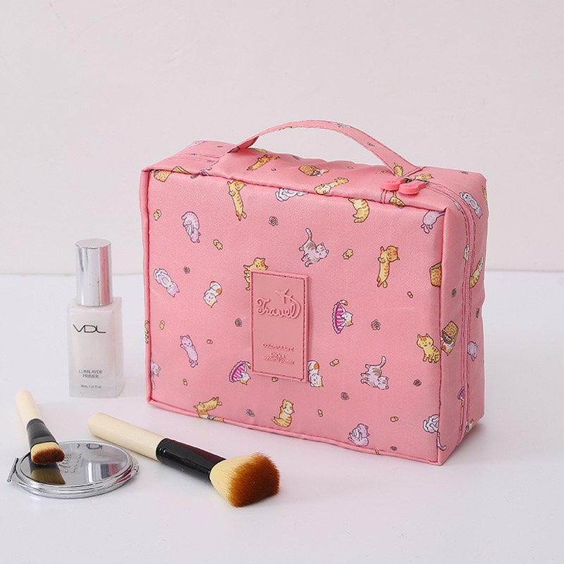 Picture of Waterproof Makeup organizer bag Multifunction Makeup Storage Bag Toiletries Cosmetic box Portable Female Travel