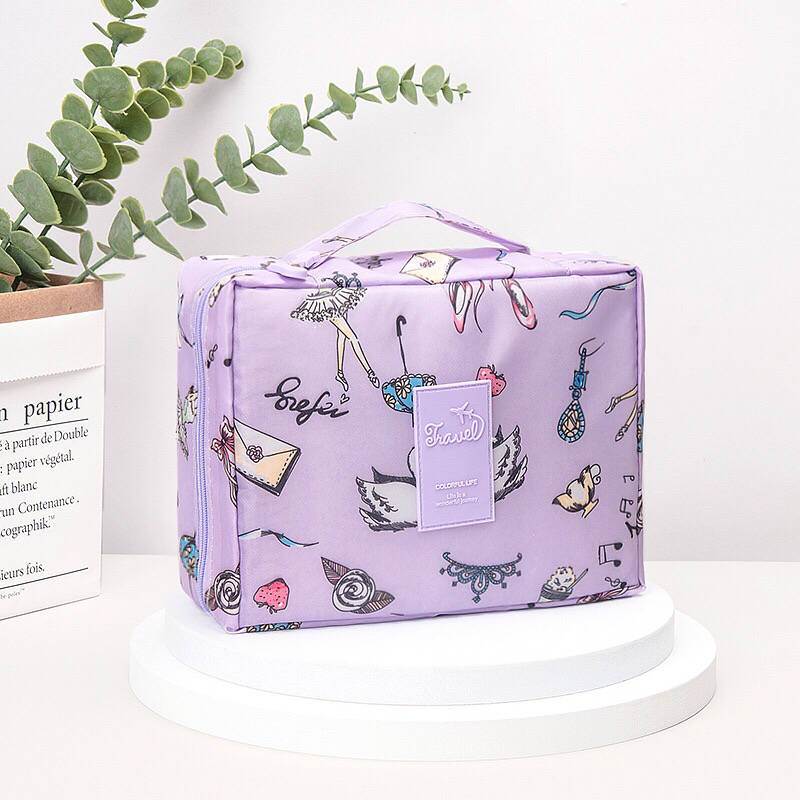 Picture of Waterproof Makeup organizer bag Multifunction Makeup Storage Bag Toiletries Cosmetic box Portable Female Travel