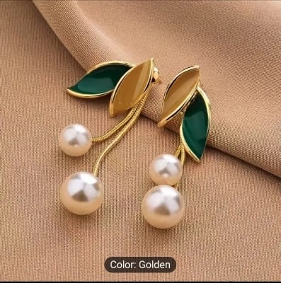 Picture of Trendsetter -Leaf Exquisite Jewelry Lightweight Long Lasting Ear Studs for Dating 1 Pair Women Stud Earrings