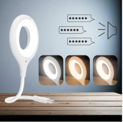 Picture of Voice Control USB Direct Plug Portable Lamp Led Desk Lamp Eye Protection Study Reading Night Light Table Dormitory Bedside Lamp-Jess Gadget