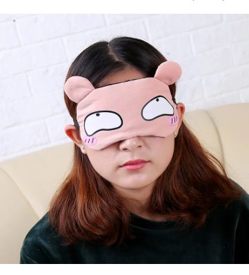 Picture of Sleeping Eye Mask Soft Padded Sleep Travel Shade Cover with Cooling Gel Pad Travel Rest Eye Shade Cover