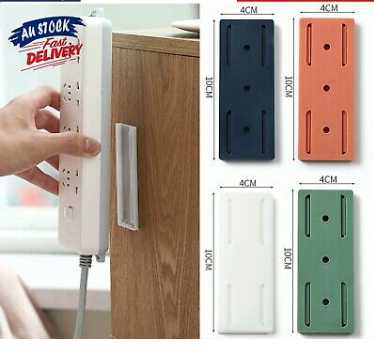 Picture of Socket Holder Plug Fixer Wall-mounted Power Strip Holders Sticker Holder