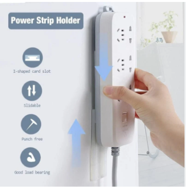 Picture of Socket Holder Plug Fixer Wall-mounted Power Strip Holders Sticker Holder