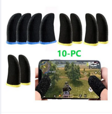 Picture of 5 Pair(10 Pcs) Mobile Finger Sleeve/Press Trigger Game Controller Sweatproof Gloves for Mobile Gaming / Finger Sleeves